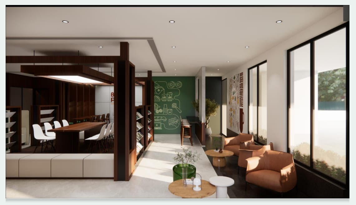 Brewpass Kompally cafe coworking interior